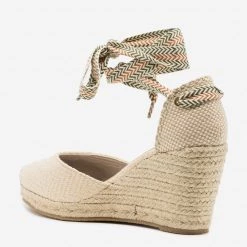 Kayleen Shoes Boho Ankle Tied Espadrille Wedges Newest Arrivals