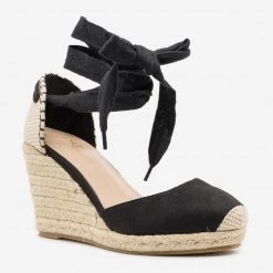 Kayleen Shoes Boho Ankle Tied Espadrille Wedges Newest Arrivals