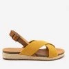 Soda Shoes Boho Crossover Canvas Sandals