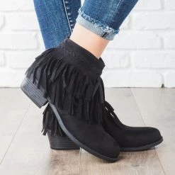 Refresh Boho Fringe Ankle Booties Newest Arrivals 10 Refresh Boho Fringe Ankle Booties Newest Arrivals