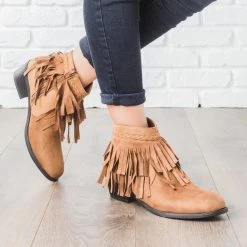 Refresh Boho Fringe Ankle Booties Newest Arrivals 9 Refresh Boho Fringe Ankle Booties Newest Arrivals