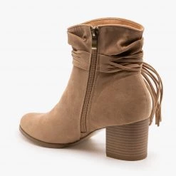 AMS Shoes Boho Fringe Fashion Booties