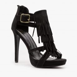 Delicious Shoes Boho Fringe Stiletto Sandals Newest Arrivals 10 Delicious Shoes Boho Fringe Stiletto Sandals Newest Arrivals