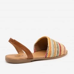 Qupid Shoes Newest Arrivals Boho Knit Slingback Flats 5 Qupid Shoes Newest Arrivals Boho Knit Slingback Flats