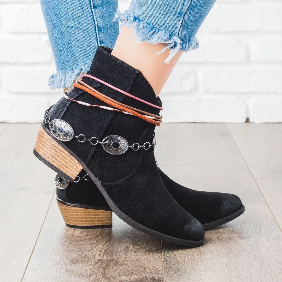 Qupid Shoes Boho Ornamented Ankle Booties Newest Arrivals 7 Qupid Shoes Boho Ornamented Ankle Booties Newest Arrivals