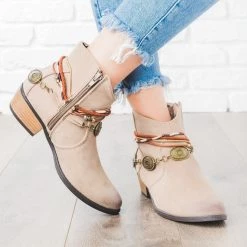 Qupid Shoes Boho Ornamented Ankle Booties Newest Arrivals 11 Qupid Shoes Boho Ornamented Ankle Booties Newest Arrivals