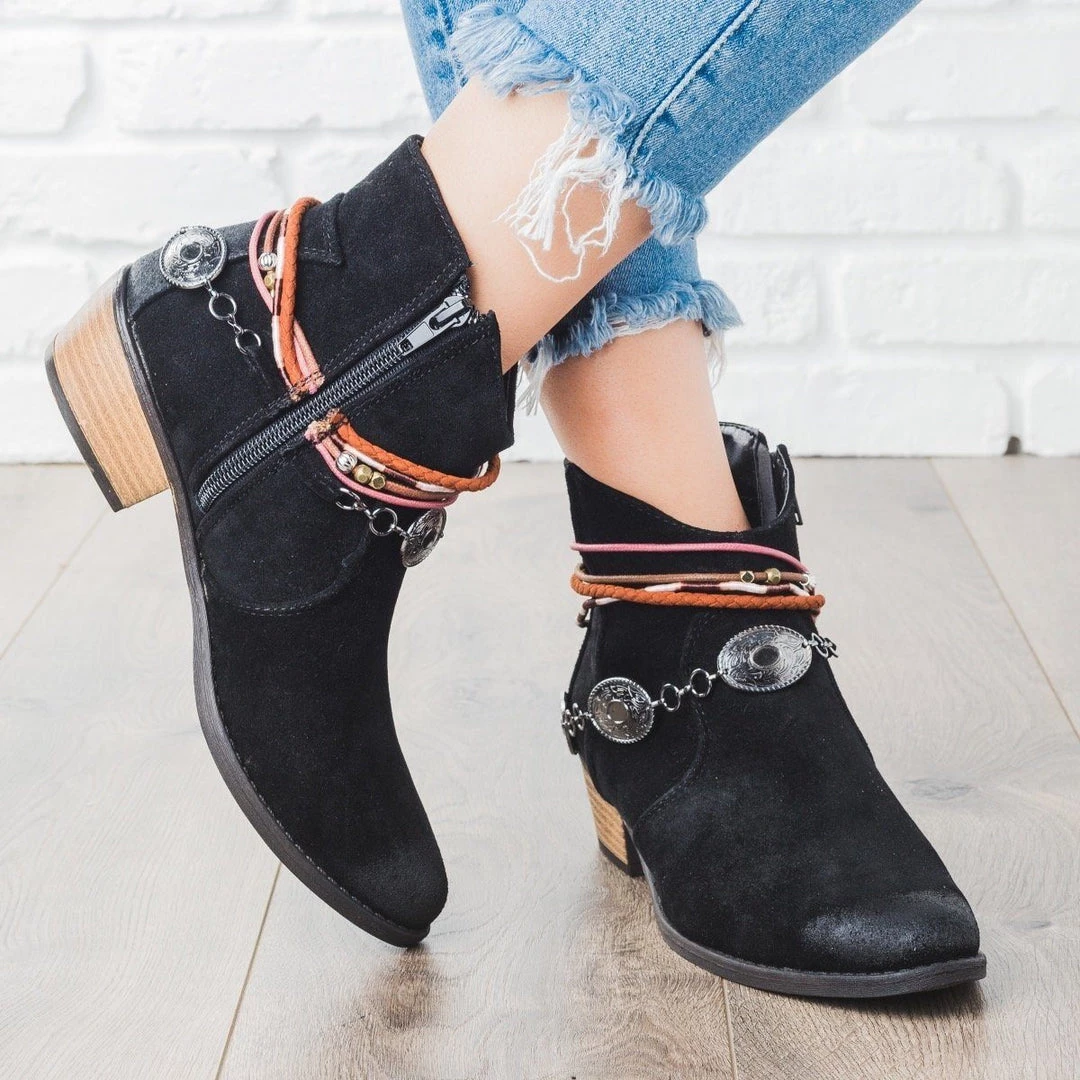Qupid Shoes Boho Ornamented Ankle Booties Newest Arrivals 4 Qupid Shoes Boho Ornamented Ankle Booties Newest Arrivals