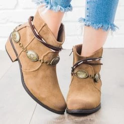 Qupid Shoes Boho Ornamented Ankle Booties Newest Arrivals 13 Qupid Shoes Boho Ornamented Ankle Booties Newest Arrivals