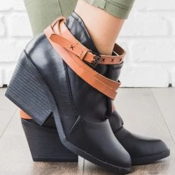 Qupid Shoes Newest Arrivals Boho Oversized Top Bootie