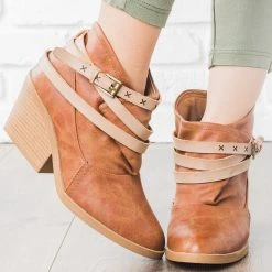 Qupid Shoes Newest Arrivals Boho Oversized Top Bootie
