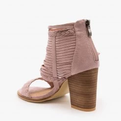 Beast Shoes Boho Strappy Tassel Heels FINAL SALE