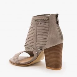 Beast Shoes Boho Strappy Tassel Heels FINAL SALE