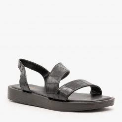 Qupid Shoes Bold Crocodile Print Sandals 10 Qupid Shoes Bold Crocodile Print Sandals