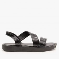 Qupid Shoes Bold Crocodile Print Sandals 9 Qupid Shoes Bold Crocodile Print Sandals