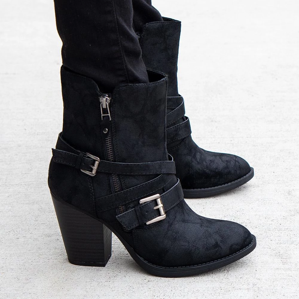 Soda Shoes Bottine Buckled Bootie 2 Soda Shoes Bottine Buckled Bootie