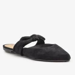 Bamboo Shoes Bow Tie Cutout Mules