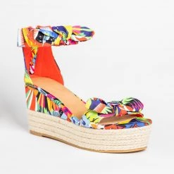 Bamboo Shoes Bow Tie Espadrille Flatform Sandals 11 Bamboo Shoes Bow Tie Espadrille Flatform Sandals