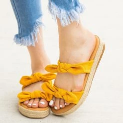 Bamboo Shoes Bow Tie Espadrille Flatform Slip-On Sandals Newest Arrivals 21 Bamboo Shoes Bow Tie Espadrille Flatform Slip-On Sandals Newest Arrivals