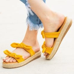 Bamboo Shoes Bow Tie Espadrille Flatform Slip-On Sandals Newest Arrivals 20 Bamboo Shoes Bow Tie Espadrille Flatform Slip-On Sandals Newest Arrivals