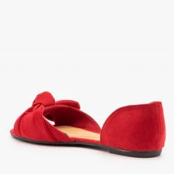 Bamboo Shoes Bow Tie Peep Toe D'Orsay Flats 23 Bamboo Shoes Bow Tie Peep Toe D'Orsay Flats