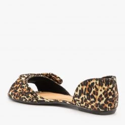 Bamboo Shoes Bow Tie Peep Toe D'Orsay Flats 17 Bamboo Shoes Bow Tie Peep Toe D'Orsay Flats