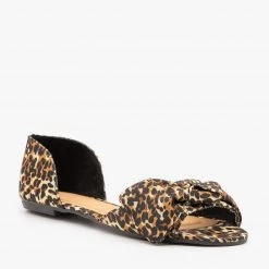 Bamboo Shoes Bow Tie Peep Toe D'Orsay Flats 16 Bamboo Shoes Bow Tie Peep Toe D'Orsay Flats