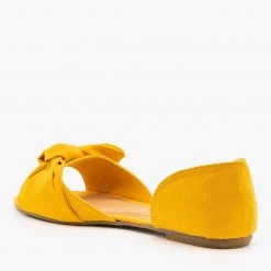 Bamboo Shoes Bow Tie Peep Toe D'Orsay Flats 14 Bamboo Shoes Bow Tie Peep Toe D'Orsay Flats