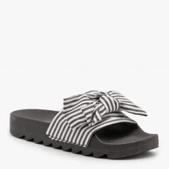 Bamboo Shoes Bow Tie Slides Newest Arrivals