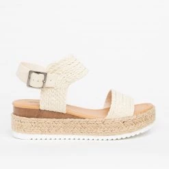 Soda Shoes Braided Espadrille Flatform Sandals Newest Arrivals