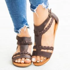 Soda Shoes Braided Gladiator Sandals Newest Arrivals
