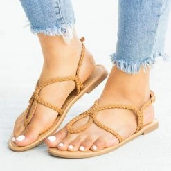City Classified Shoes Newest Arrivals Braided Loop Sandals