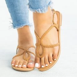 City Classified Shoes Newest Arrivals Braided Loop Sandals