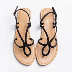 City Classified Shoes Newest Arrivals Braided Loop Sandals