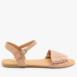 Qupid Shoes Braided Open Toed Sandals
