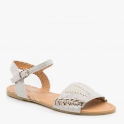 Qupid Shoes Braided Open Toed Sandals