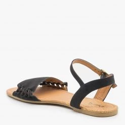 Qupid Shoes Braided Open Toed Sandals