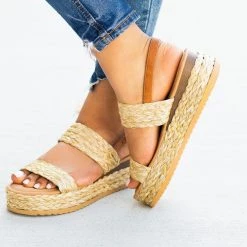 Bamboo Shoes Braided Rattan Sandal Wedges 5 Bamboo Shoes Braided Rattan Sandal Wedges