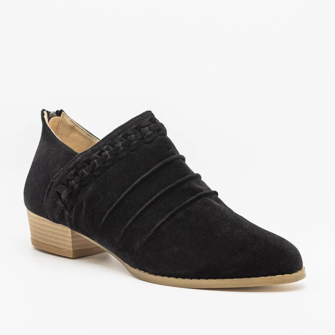 AMS Shoes Braided Scrunched Ankle Booties FINAL SALE Newest Arrivals 5 AMS Shoes Braided Scrunched Ankle Booties FINAL SALE Newest Arrivals