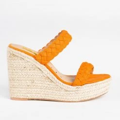 Fahrenheit Braided Slip-On Espadrille Wedges Newest Arrivals