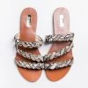 Qupid Shoes Braided Slip-On Sandals