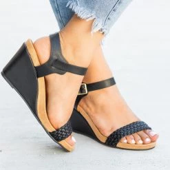 Qupid Shoes Newest Arrivals Braided Strap Comfort Wedges 10 Qupid Shoes Newest Arrivals Braided Strap Comfort Wedges