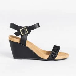 Qupid Shoes Newest Arrivals Braided Strap Comfort Wedges