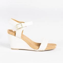 Qupid Shoes Newest Arrivals Braided Strap Comfort Wedges