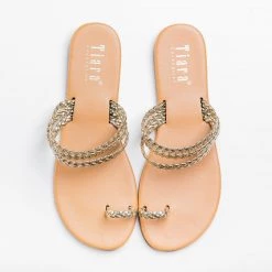Tiara Shoes Braided Strappy Toe Hold Sandals Newest Arrivals
