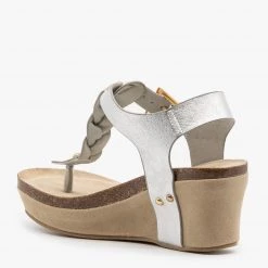 Nature Breeze Braided Buckle Wedges