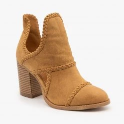Mata Braided Trim Cutout Booties Newest Arrivals 6 Mata Braided Trim Cutout Booties Newest Arrivals