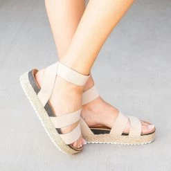 Refresh Bright Elastic Espadrille Sandals