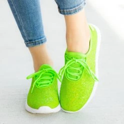 Forever Bright Neon Glitter Sneakers Newest Arrivals