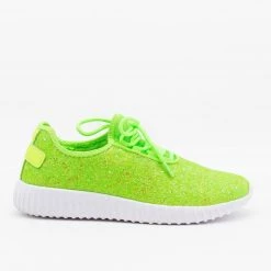 Forever Bright Neon Glitter Sneakers Newest Arrivals