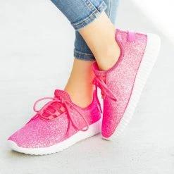 Forever Bright Neon Glitter Sneakers Newest Arrivals